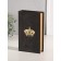 Safe wood book "Crown" leatherette 21x13x5 cm