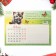The calendar torn on the magnet "Cat - 1" with a block for records, 2025, 15 x 20 cm
