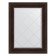 Mirror with engraving in the baguette frame, dark Provence 99 mm, 69x91 cm