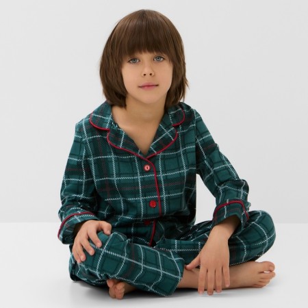 New Year. PAZHAMA Children's KAFTAN Green Mood, size 30 (98-104 cm)-9