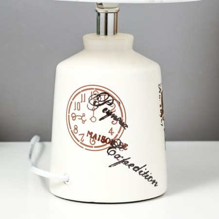 The table lamp with lampshade "Paris with Flower" bottle E14 40W 20x20x33 cm Risalux-5