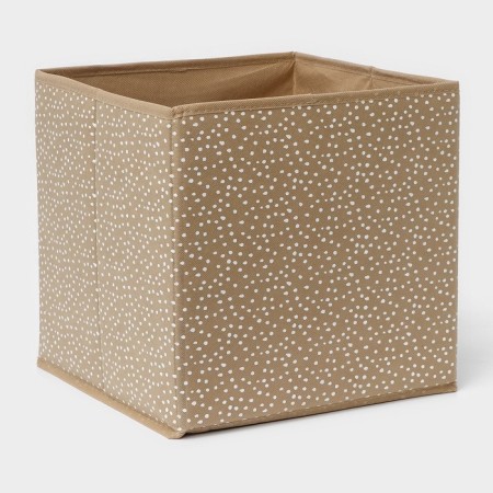 Storage box "Points", 27 × 27 × 27 cm, beige color-4