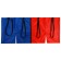 Relay shorts for two, with straps, adults, Mix colors