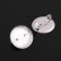 The basis for a brooch with a round base SM-367, (set of 5 pcs.) 19 mm, color silver