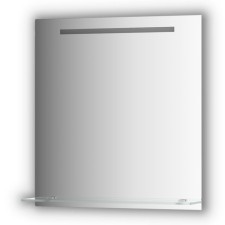 A mirror with a shelf 70 cm, with a built-in LED-lighter 5 W, 70x75 cm, evoForm