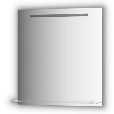 A mirror with a shelf 70 cm, with a built-in LED-lighter 5 W, 70x75 cm, evoForm