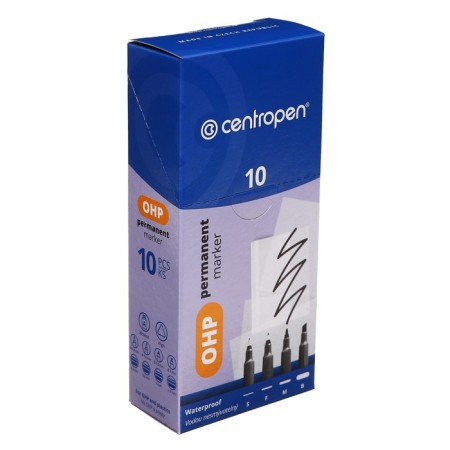Marker for OHP permanent 2.5 mm, line 1.0 mm, centropen 2637m, black color-7