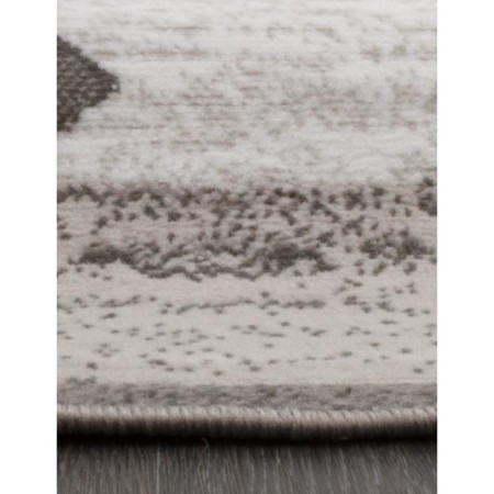 Oval carpet Merinos Silver, size 150x400 cm, Gray color-3