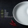Porcelain dish with a boat of the White Label, D = 25 cm, white color