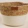 Basket for storage of manual weaving, 27 × 20 × 15 cm, with handles, reeds, cotton