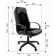 Armchair for the head of Brabix Strike EX-525, black eco-leather, black fabric TW
