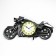 Wall clock, series: transport, "bike", discrete move, 1AA, D-12.5 cm, 45 x 22 cm