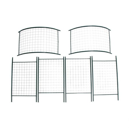 Sadovaya arch, collapsible, 230 × 125 × 50 cm, metal, green, "mesh", Greengo-2
