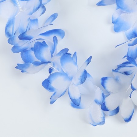 Hawaii set clip with a blue flower, wreath-1