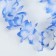 Hawaii set clip with a blue flower, wreath