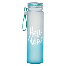 Water bottle, 500 ml Hello Master, 22 x 6 cm, blue