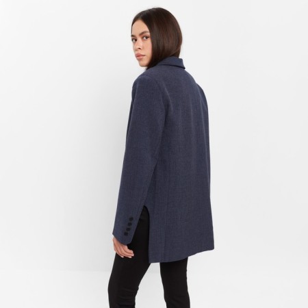 Women's jacket with side cuts MIST size 48-50, blue color-1