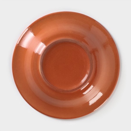 Deep plate Colorlife, 500 ml, d = 22 cm, h = 4.5 cm, green color-3