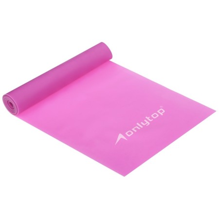 Эспандер ленточный для фитнеса ONLYTOP, 150х15х0,04 см, 10 кг, цвета МИКС-26