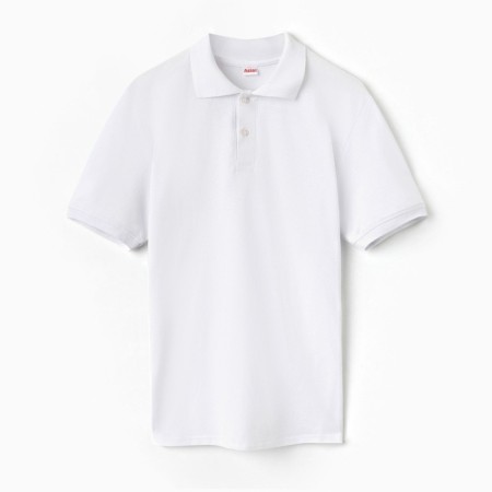 T -shirt male polo, white color, size 52