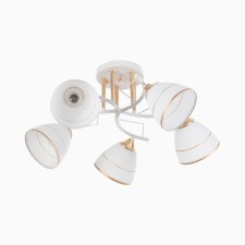Adelela chandelier 5he27 40W white-gold 65x65x26 cm Bayerlux