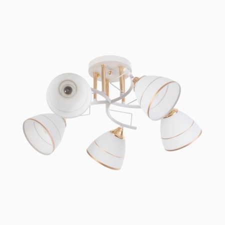 Adelela chandelier 5he27 40W white-gold 65x65x26 cm Bayerlux
