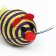 SHIRK-smOak from textiles with feathers, 4.2 cm, purple