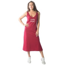 Female dress, size 44, burgundy color