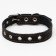 Collar leather single-layer, dimensionless, 56 x 2.5 cm, Osh 17-44 cm, black