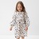Children's dress with KAFTAN collar "Berries" R.28 (86-92 cm)