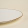 Dining porcelain SL Home "Wave in Stone", D = 25.5 cm, white color