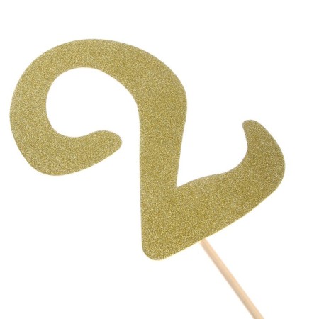 Topper in the cake "2", color gold-1
