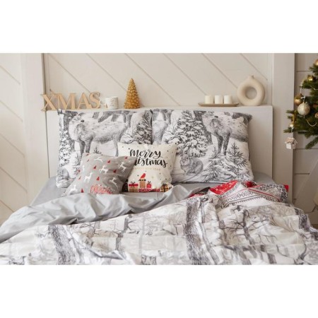 New Year. Bed linen "Ethel" Forest Tale, Euro, 200 × 217 cm, 240 × 220 cm, 70 × 70 cm, 2 pcs-10