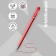 Gel pen Erichkrause G-Soft, red ink, node 0.38 mm, letter line length 500 meters