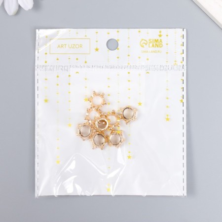 Decor for creativity Metal "Crown" gold 0.6x1.3x1.3 cm-4
