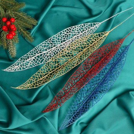 Decor shine "leaf-net" 40 cm, mix-1
