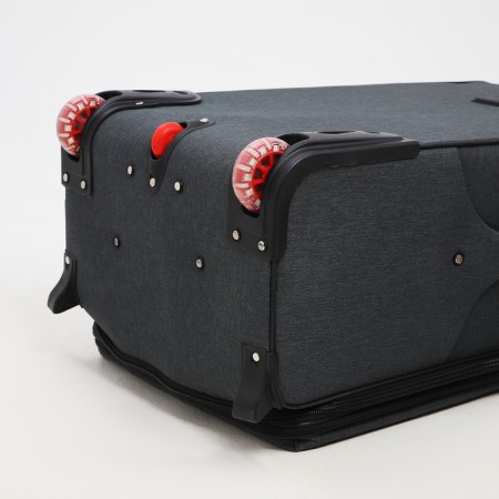 Big suitcase 28 ", lightning department, code castle, 3 wheels, 2 outer pockets, color gray color-7