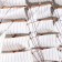 Souvenir ship large "Denmark", white sides, white sails with stripes, 65x65x10 cm
