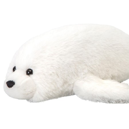 Soft toy "White Seal", 9 cm-1