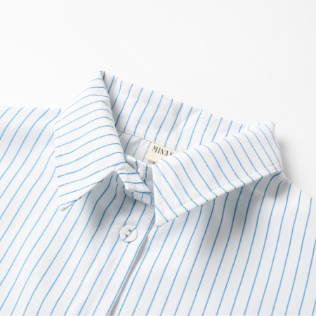 Women's blouse in strip minku: Casual Collection Color White, Rr. 52-6