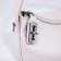 Baget bag with zipper, chain, white color