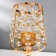 Summary Metal for 1 candle "Crystals - Lamp" Gold 26x13x13 cm