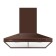GEFEST hood in 10 K47, dome, 300 m3/h, 3 speeds, brown