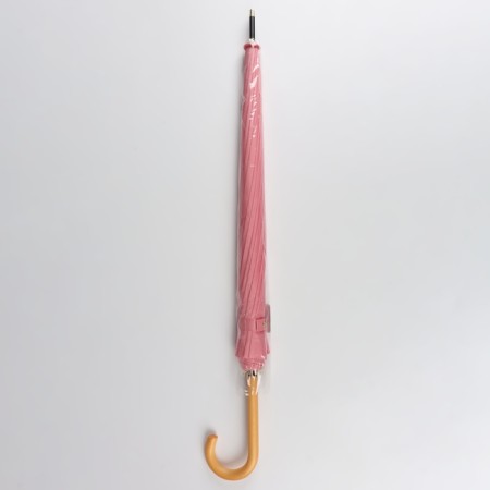 Umbrella - semi -automatic “pastel” cane, 16 knitting needles, r = 52 cm, pink color-3