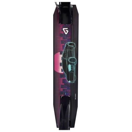 Graffiti scooter, folding, Pu 200 mm wheels, ABEC 7, black color-3