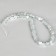 Busins ​​made of natural stone "Cat Eye", set 46 pcs., Size 1 pc. -8 mm, matte gray-white