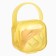 A container for storing and sterilizing children's nipples and dummy, yellow color