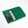Women's wallet on magnet, green color
