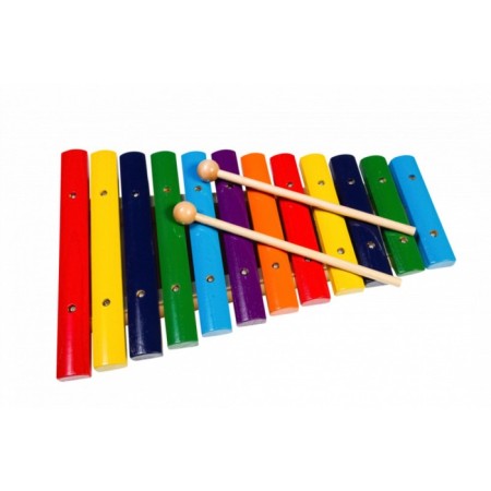 Flight FX-12C (12 notes), multi-colored, 2 sticks