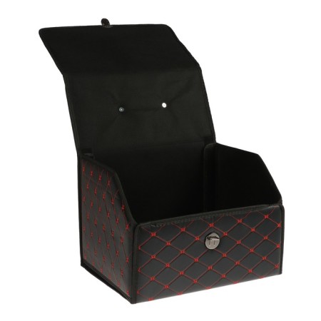 Organizer COFR in trunk, 39 x 30 x 31 cm, eco-leather, black-red-2